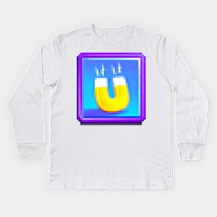 Yellow Magnet Sprite Kids Long Sleeve T-Shirt